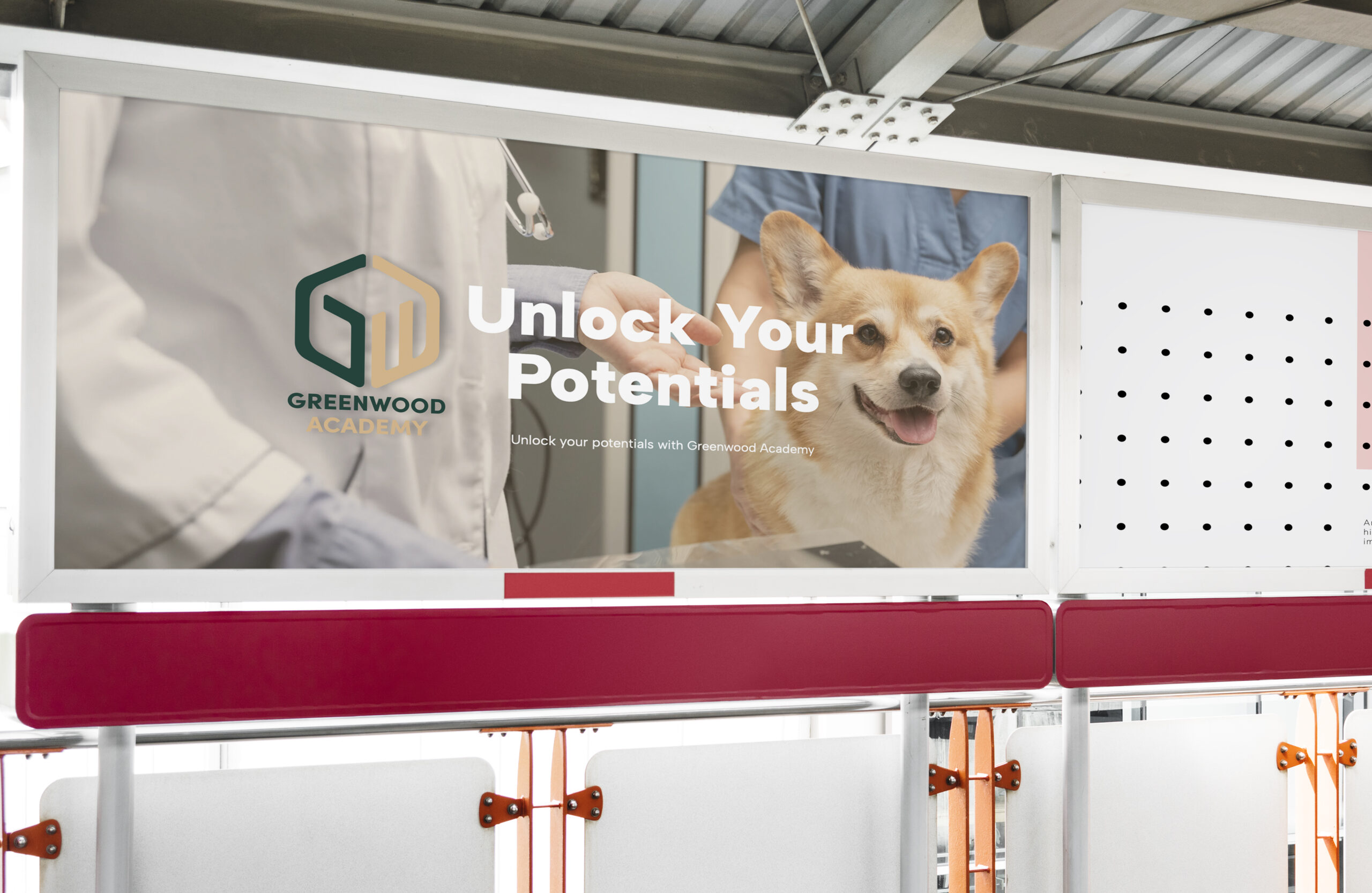 Minimal large-scale horizontal billboard mockup